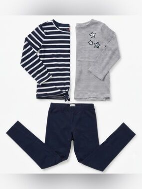 Crewcuts | girl 2 tops and leggings bundle
